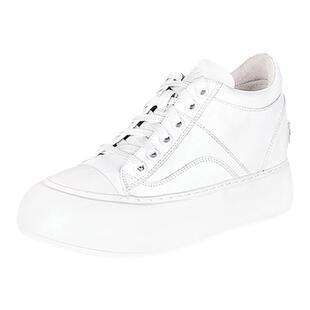 2025春季新品真皮休闲厚底隐形内增高8.5cm面包小白鞋女YF265WTC