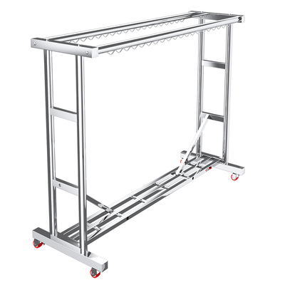 阳台晾衣架2025新款简易家用不锈钢衣架落地固定加粗加厚政府补贴