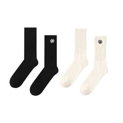 GOODLIVEABLELOGO刺绣中长筒袜子