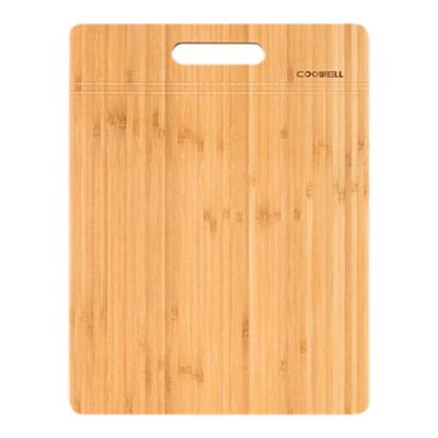 COOWELL方形楠竹菜板实心三层板