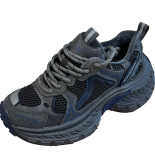 老爹鞋女款2025新款秋冬显脚小配阔腿裤小个子增高加棉休闲运动鞋