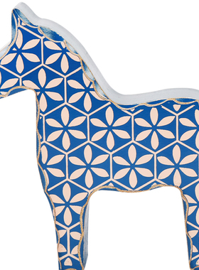 北欧风木马电视柜餐厅创意摆件