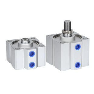 气动外牙大推力缸径活塞式薄型气缸SDA63/80/100-10X25-60-50S75B