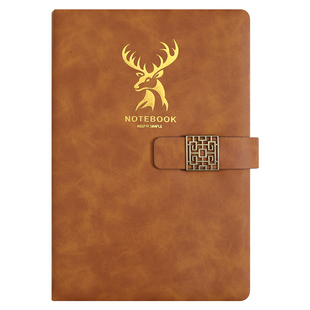 a4本子笔记本大号加厚皮面本商务办公用记事本皮面简约大学生考研日记本记账工作会议记录本学习平摊计划封面