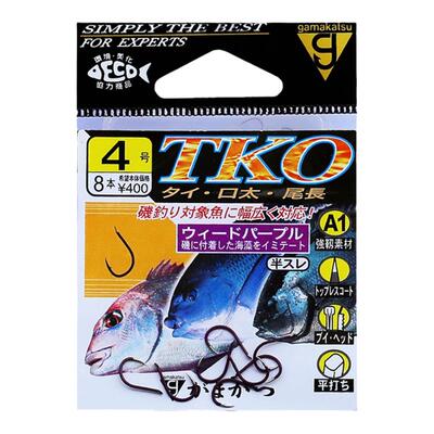 伽玛卡兹TKO67594紫红半倒刺鱼钩