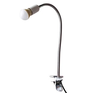 万向软管蛇形鹅形管E27螺口灯座LED节能台灯灯架直播补光支架夹式