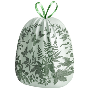 艾草味垃圾袋家用免撕手提式厨房加厚特厚大号抽绳塑料袋子办公室