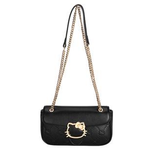 麦斯卡hellokitty联名菱格链条包包女2026新款百搭单肩斜挎小方包