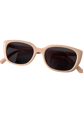 粉色方框防晒墨镜显脸小夏季男女