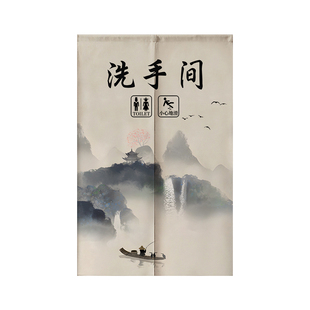 家用卫生间门帘隔断帘免打孔卧室厕所遮挡帘厨房洗手间挡隐私半帘