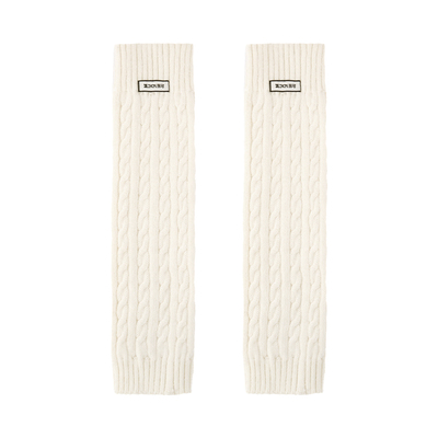 JKN复古麻花羊毛袜套堆堆袜