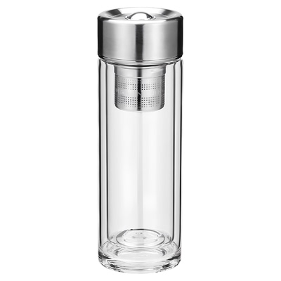 高档磁弹泡茶杯茶水分离玻璃杯子