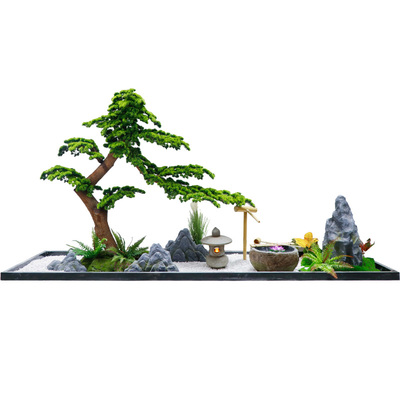 仿真迎客松大型假树绿植酒店造景