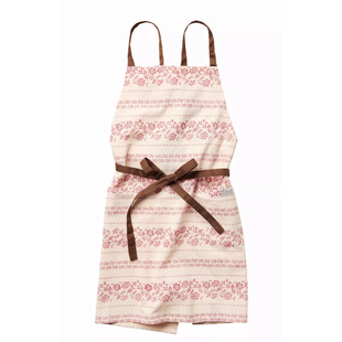 包邮现货日本进口文艺清新森系田园日式小花与小鸟森林围裙