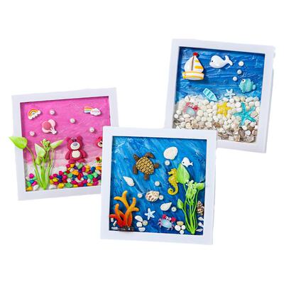 儿童diy海洋相框画材料包
