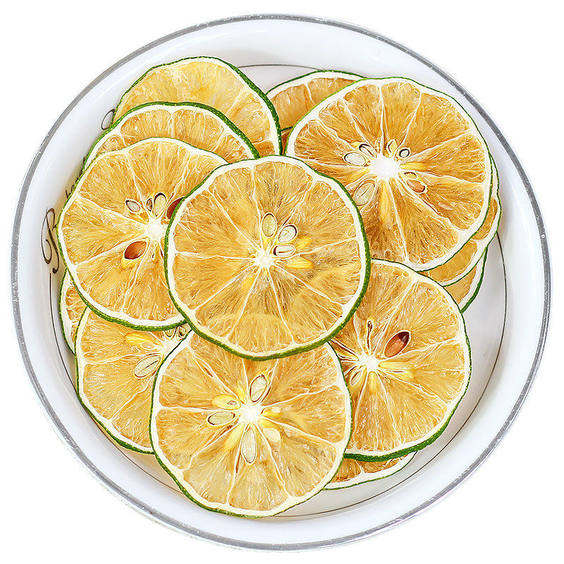 烘干青柠檬片泡水喝冻干柠檬干蛋糕装饰青皮柠檬干片商用泡水果茶