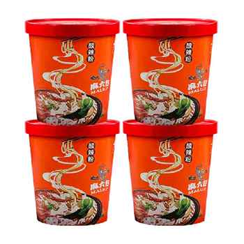 麻六记冲泡方便酸辣粉256g×4桶券后44.9元包邮