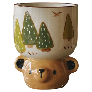 拾器集高脚杯子超萌可爱卡通儿童水杯蒸鸡蛋羹果冻甜品浓缩咖啡杯