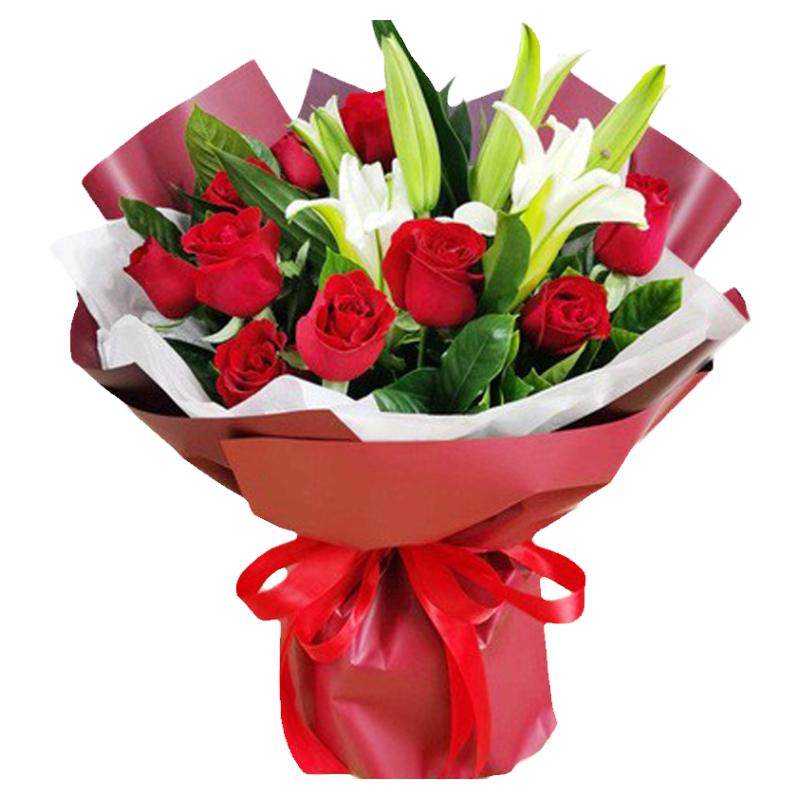 同城配送玫瑰花礼盒情人节礼物