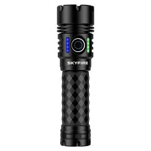 天火泛光强光手电筒2025新款高流明定焦手电筒可充电点火照明灯