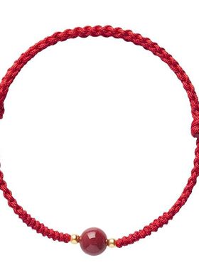 95高含量朱砂转运珠手绳