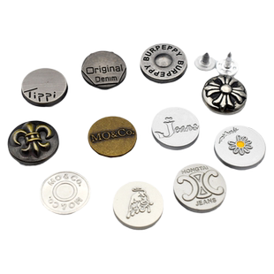 空心圆形金属摇头工字扣扣子男女装童装钮扣牛仔外套背带裤扣纽扣