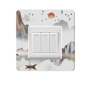小开关装饰画创意防脏美化遮丑边框套客厅墙面装饰墙贴插座保护套