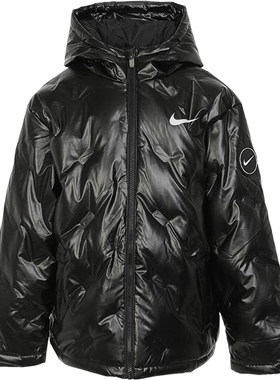 Nike/耐克正品冬季大童保暖亮面短款羽绒服NY2342004GS-001