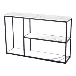 北欧铁艺大理石沙发背几长条窄桌简约落地厨房置物架储物架餐边柜