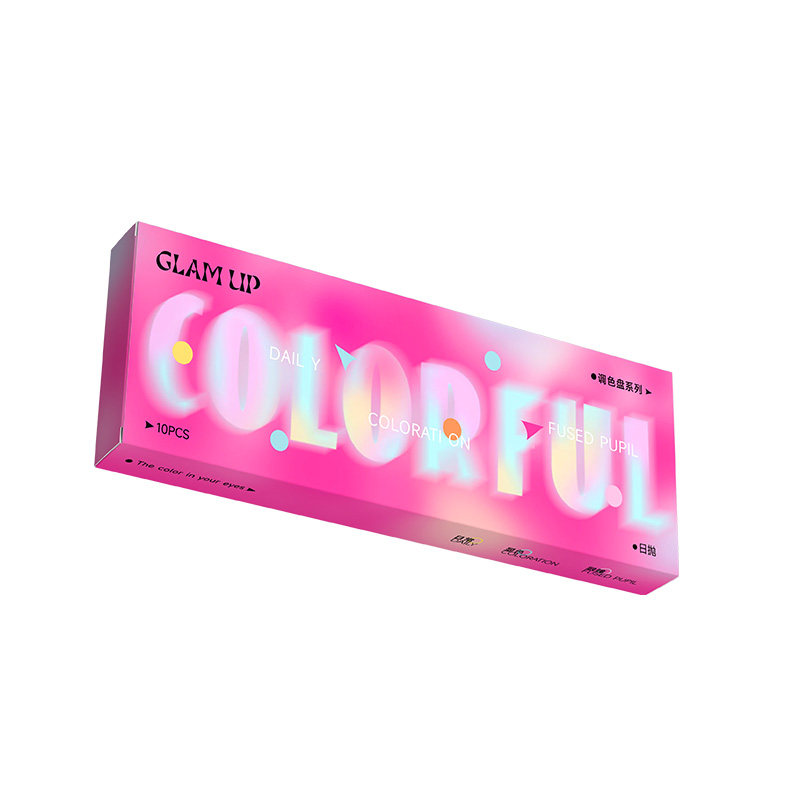 【新品】GLAM UP调色盘系列月抛小直径美瞳坦桑蓝1片彩色隐形眼镜