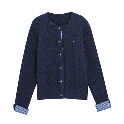 欧尼不胖胖mm巨好看假两件毛衣女秋冬高知穿搭高级感显瘦针织上衣