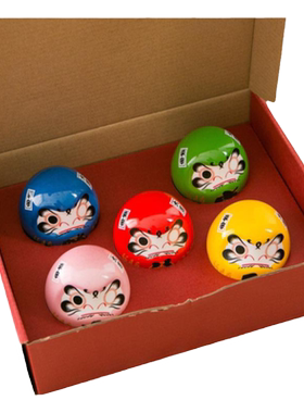 幸运达摩小公仔创意桌面摆件