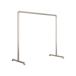 钢管晾衣架落地卧室内简易家用阳台挂衣杆户外镀锌钢管晒衣服架子