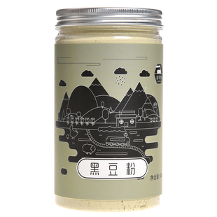 破壁熟纯黑豆粉 现磨绿芯熟黑豆粉即食五谷冲饮代餐粉 包邮