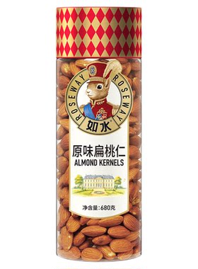 如水原味扁桃仁680g巴旦木坚果