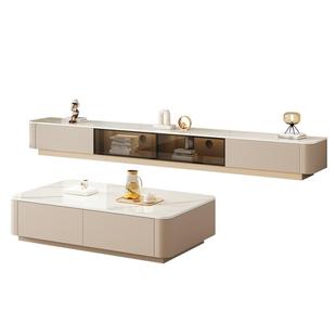 电视柜客厅2025新款实木落地家用茶几小户型高级烤漆电视机柜组合