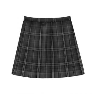 东京岁时记原创设计JK制服日系校供百褶裙半身裙暗黑系格裙碳素笔