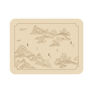 隐观中式沥水垫厨房台面吸水速干垫子桌面防烫隔热垫水槽垫子杯垫