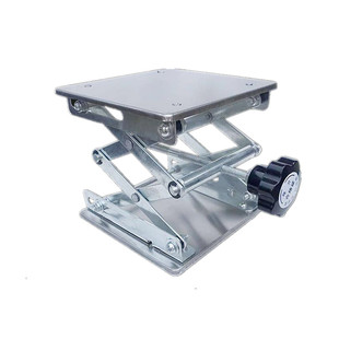 小型手动实验室升降台水平仪升降平台不锈钢垃圾处理器升降支架