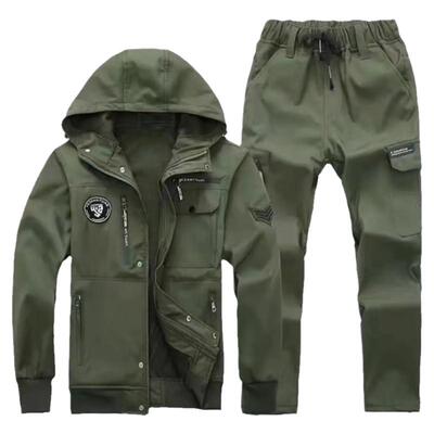 加绒工装套装冲锋衣户外定制