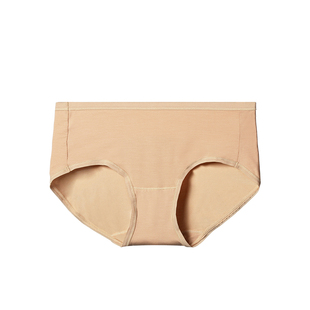 桔内内裤女士80支莫代尔桑蚕丝裆高弹丝滑速干三角中腰女生三条装