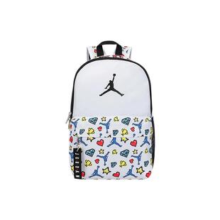 JORDAN时尚可爱星钻包包青少年男女同款双肩包白色休闲运动背包