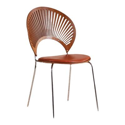 犇超家具家用靠背实木餐椅贝壳椅