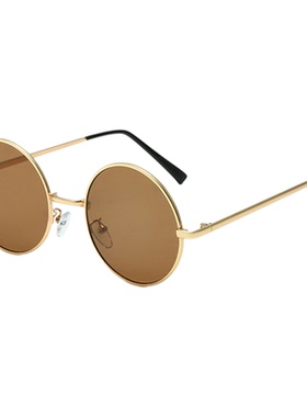 复古金属圆形框太阳镜