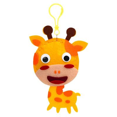 儿童手工缝缝乐钥匙挂件动物卡通包包创意不织布diy制作材料包