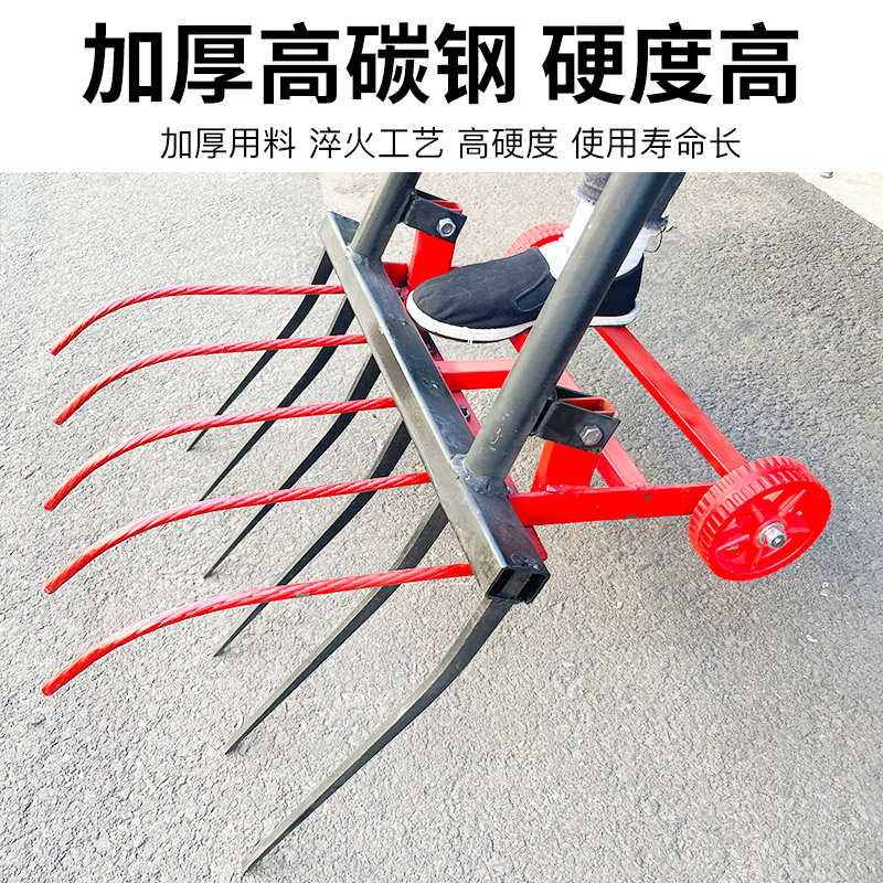 翻地松土神器人工翻土开荒深翻器锄头农用工具大全挖土钢叉子家用