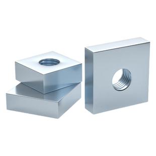 铁镀锌四方螺母方型螺母方母型材母长方形螺丝帽M3M4M5M6M8M10M12