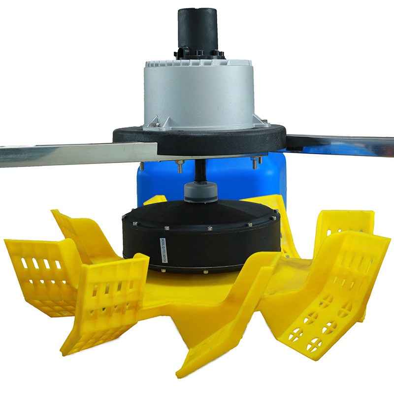 节能永磁变频增氧机三浮球增氧机叶轮式鱼塘水产养殖增氧机批发