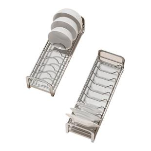 碗碟收纳架抽屉内沥碗架不锈钢碗盘沥水架水槽边放碗架碗筷沥水架