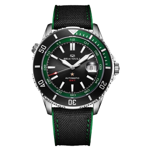 海鸥表男士自动机械表男表海洋系列GMT 200米防水腕表潜水表6154